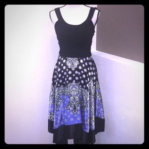 Sangria Black Handkerchief Dress Sz 6